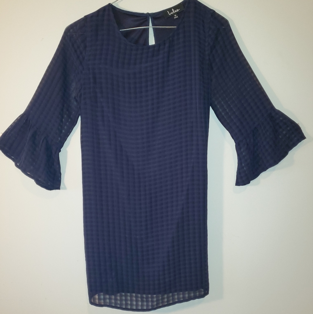 Lulu's  blue 3/4 sleeves size Medium